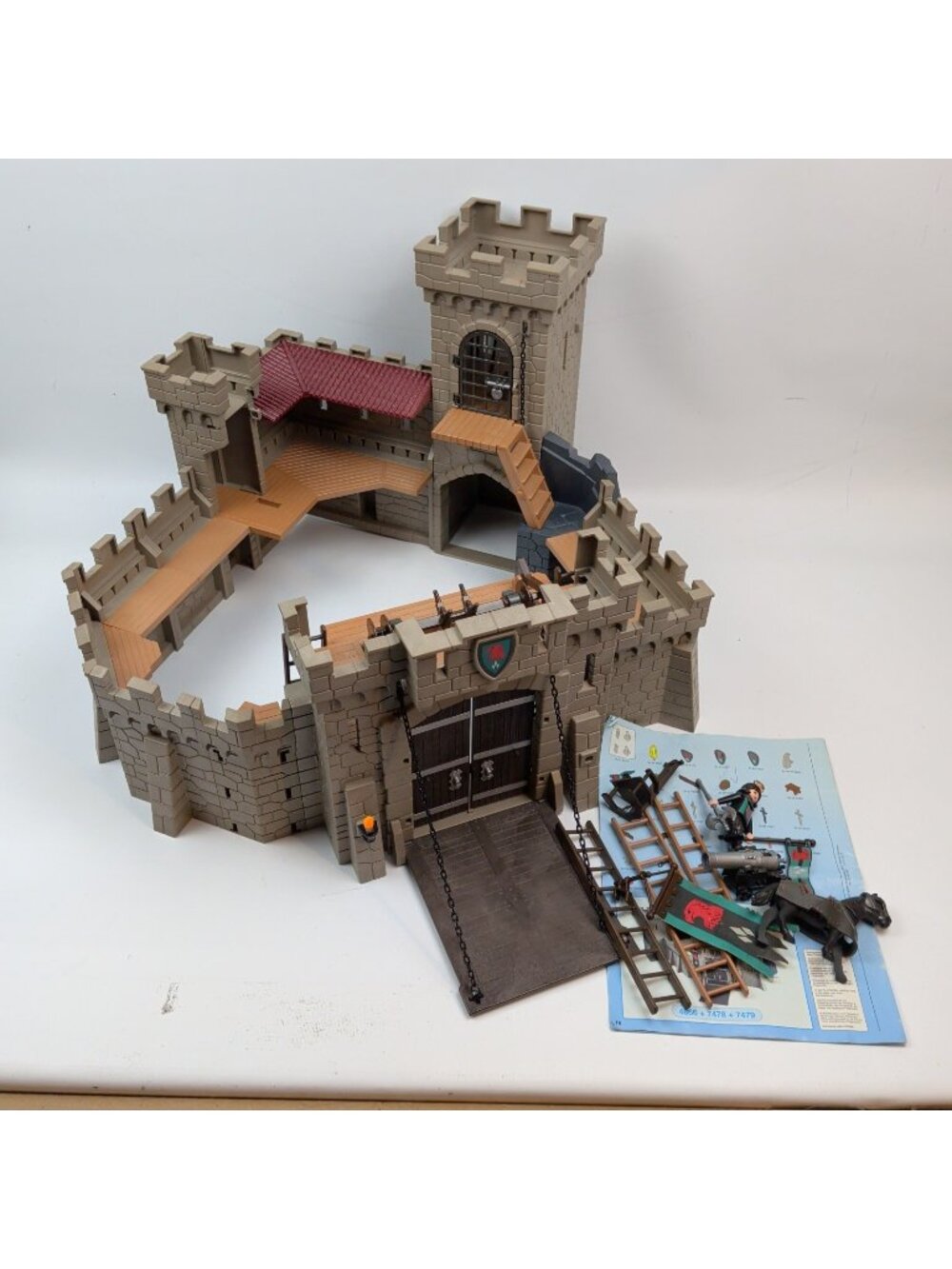 Playmobil 2010 Falcon Knights Castle 4866 w/ Manual Incomplete Read